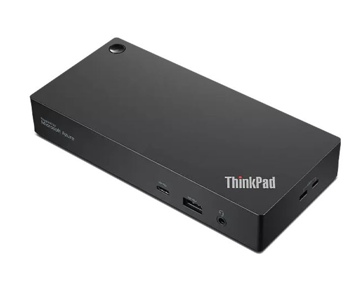 Lenovo ThinkPad Universal USB-C Smart Dock 100W Power Delivery 4K Triple Displays 2xDP HDMI 5xUSB-A USB-C Audio GbE w Microsoft Azure Sphere 135W AC