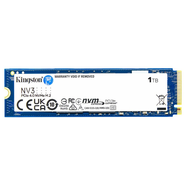 Kingston SNV3S NV3 1TB PCle 4.0x4 NVMe M.2 2280 SSD 6000/4000MB/s 3D HAND
