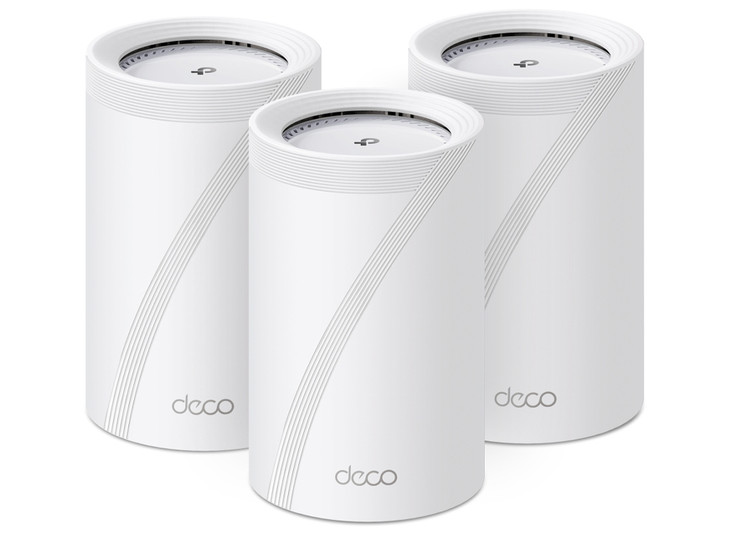 TP-Link Deco BE68 BE14000 Tri-Band Whole Home Mesh Wi-Fi 7 System (3-pack) 688 Mbps at 2.4 GHz + 4324 Mbps at 5 GHz + 8647 Mbps at 6 GHz