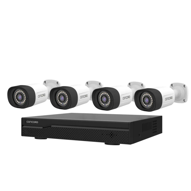 Concord 4 Channel 5MP NVR Kit with 4 x 5MP Bullet Cameras IP66 V4