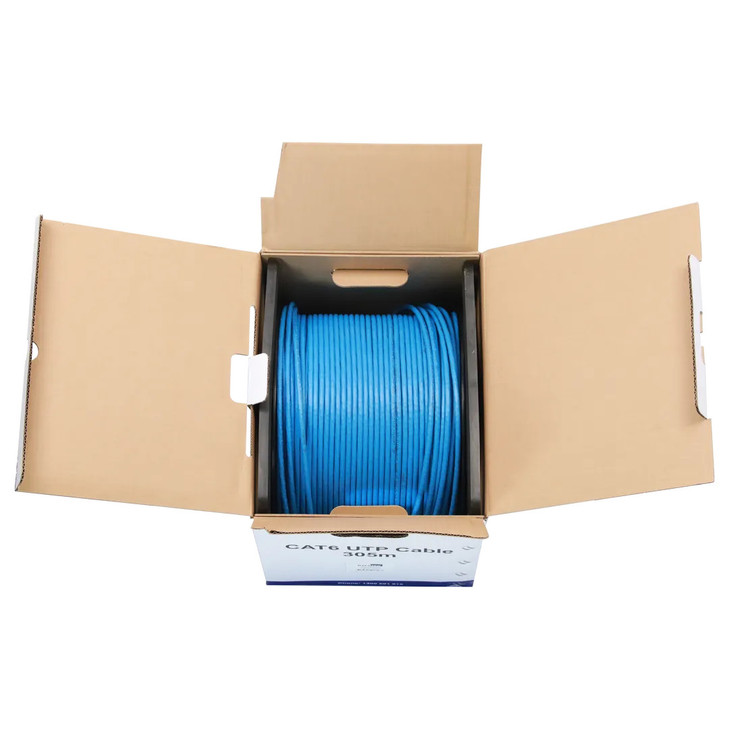 Datatek CAT6 UTP 24AWG Cable Blue -305m Box