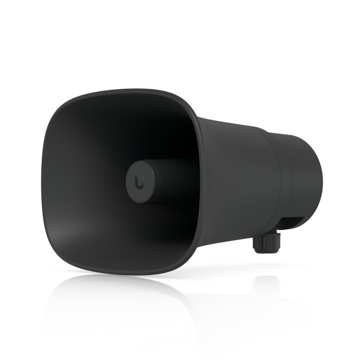 Ubiquiti AI Horn Speaker, Black,All-weather PoE 120 dB Horn Speaker With Advanced AI Alert Functionality&Versatile Wall, Corner,Pole Mounting Options