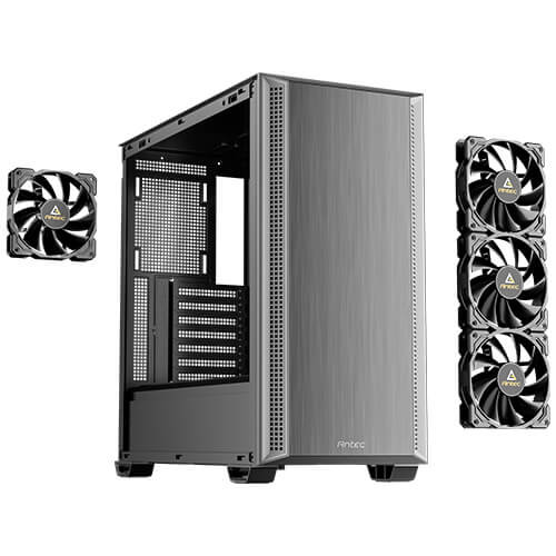 Antec P7 S 478 x 222 x 465 mmATX/M-ATX/ITX, Steel + Plastic, USB-C 3.2, 4×120mm PWM fans, 360mm radiator, GPU 405mm, PSU 270mm Mid-Tower ATX Case