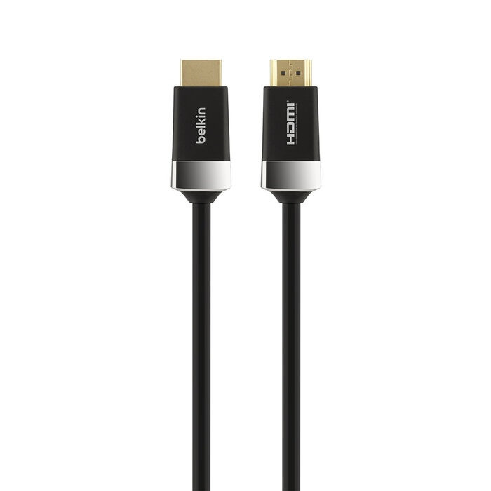 Belkin Advanced Series High Speed w/Ethernet HDMI Cable 4K/Ultra HD Compatible (2M) - Black(AV10050bt2M), 18Gbps Bandwidth, 2 Years Warranty
