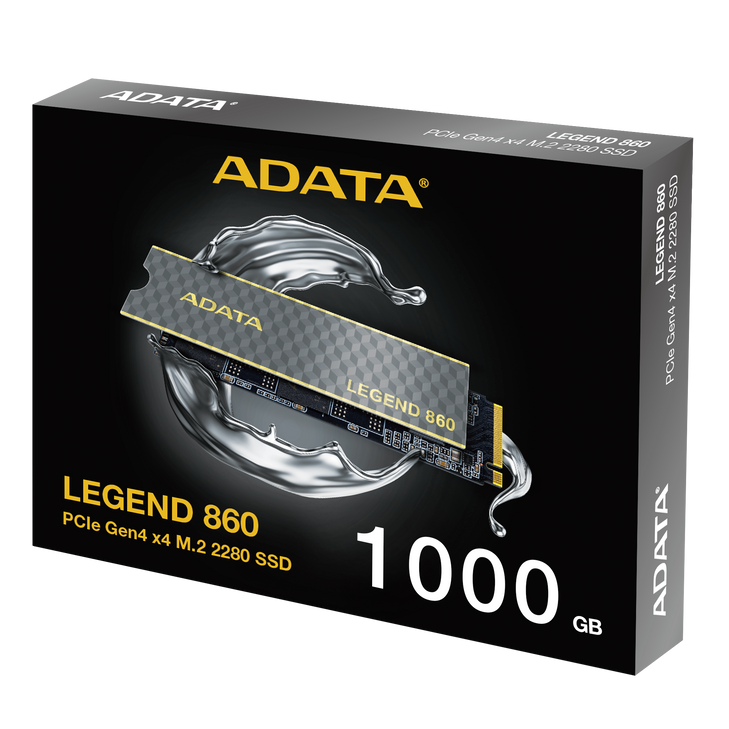 1TB ADATA LEGEND 860 M.2 SSD1TB/M.2 2280/Gen4x4/Read 6000MB/s Write 5000MB/s-5YR Warr.