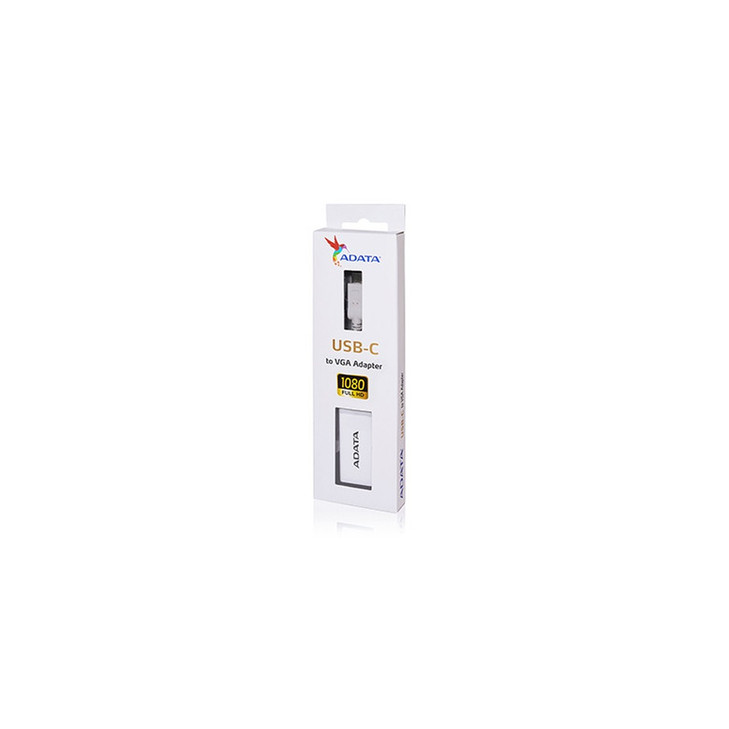 ADATA USB TYPE C to VGA ADAPTOR - ACVGAPL-ADP-CWHADATA Usb3.1 Type-C to Vga