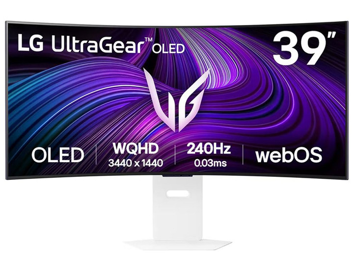 LG 39GX90SA-W 39" WQHD OLED 240Hz Curved Smart Gaming Monitor