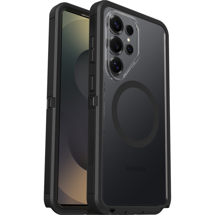 OtterBox Defender Pro XT Clear Samsung Galaxy S26 Ultra 5G (6.9') Case Dark Side (Clear/Black) -(77-99896),DROP+ 7X Military Standard,7 Years Warranty