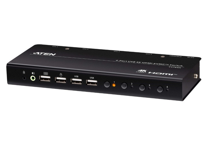 Aten 4-Port USB 4K HDMI KVMP™ Switch (Cables included)