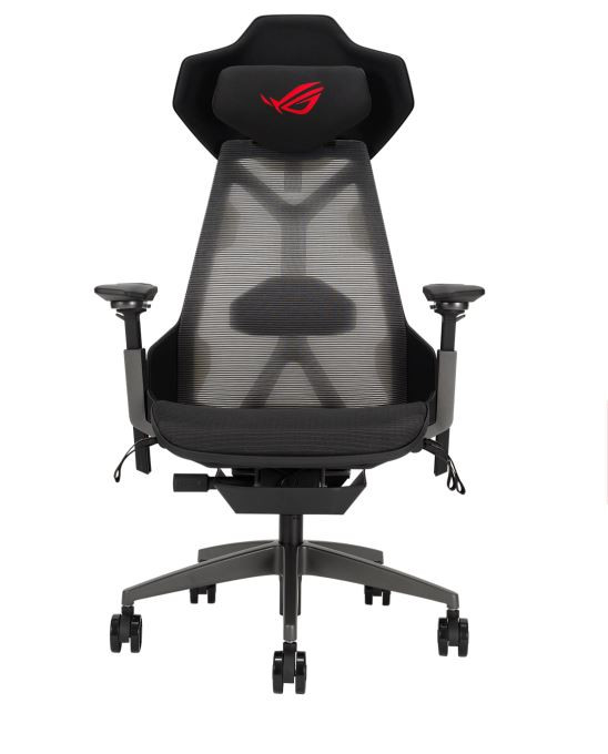 ASUS ROG DESTRIER SL400 Ergo Gaming Chair Breathable Mesh Cradle and Soft PU Foam Padding, Solid Aluminum Frame, 3D Armrest Adjustment, Two-way Lumbar