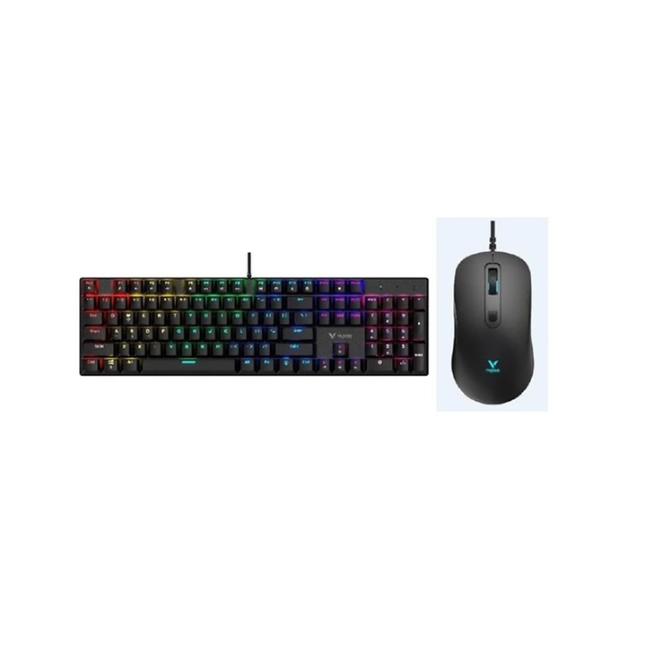 RAPOO V128S Backlit Mechanical Gaming Keyboard & Optical Gaming Mouse