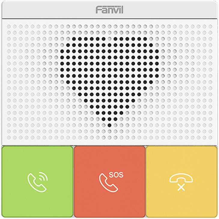 Fanvil Y501 2 SIP Lines Healthcare Intercom, HD Audio, Waterproof & Dustproof, PoE Enabled, Wall Mountable, 10/100Mbps, 3 Button. Auto answe, No Wi-Fi