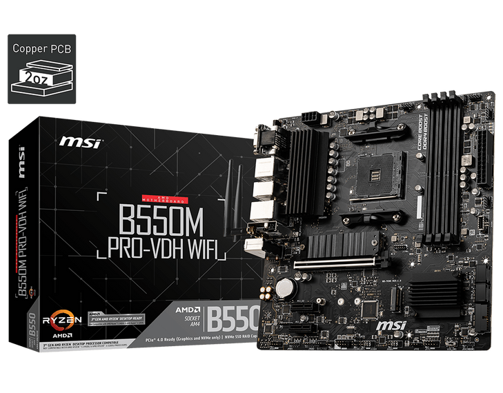 MSI B550M PRO-VDH WIFI MOTHERBOARD