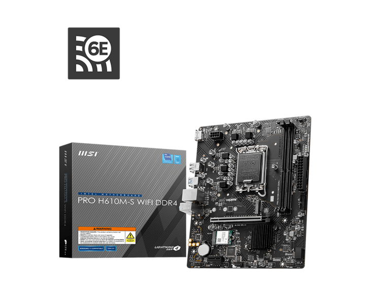 MSI PRO H610M-S WIFI DDR4 MOTHERBOARD