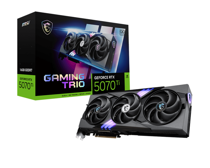 16GB MSI RTX 5070Ti GAMING TRIO OC GPU