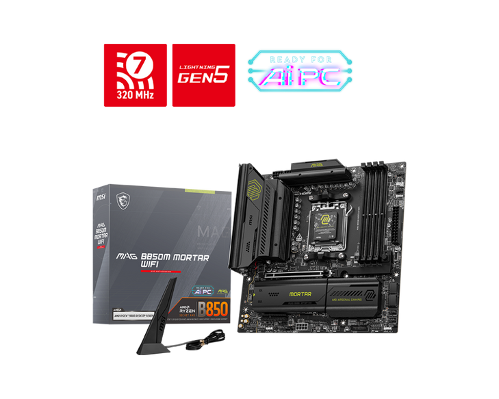 MSI PRO B850M MORTAR WIFI MOTHERBOARD
