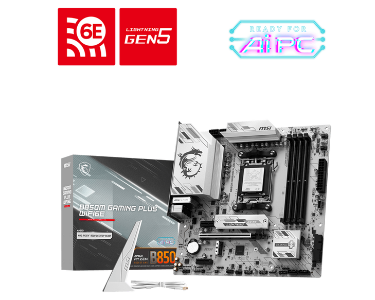 MSI MAG B850M GAMING PLUS WIFI6E MOTHERBOARD