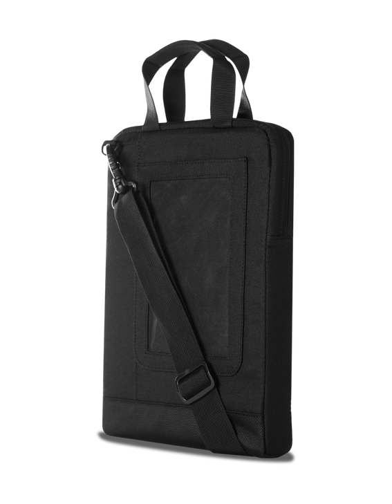 STM (ACE ARMOUR) LAPTOP SHOULDERBAG, FITS UP TO 12", BLACK , 3YR WTY
