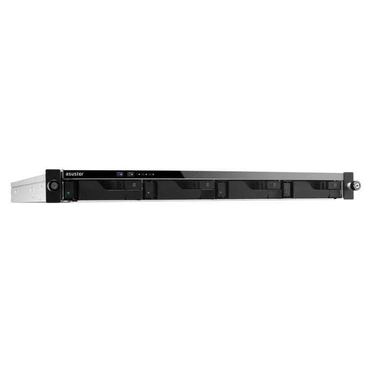 ASUSTOR 4-BAY NAS 3.5"/2.5"(0/4) QC-2.1GHz 8GB GbE LAN(1) 2.5G(2) PCIe RPS 1RU 3YR
