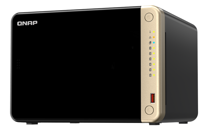QNAP 6-BAY NAS 3.5"(0/6) CEL QC-2.9GHz 8GB 2.5GbE(2) M.2(2) PCIe TWR 3YR WTY