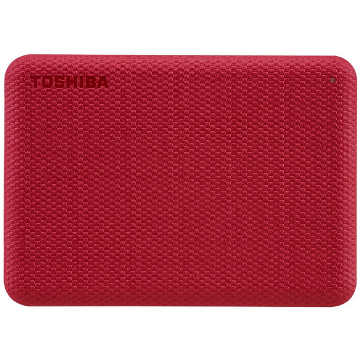TOSHIBA 2TB CANVIO ADVANCE V10 USB 3.0 PORTABLE EXTERNAL HARD DRIVE RED 3YR