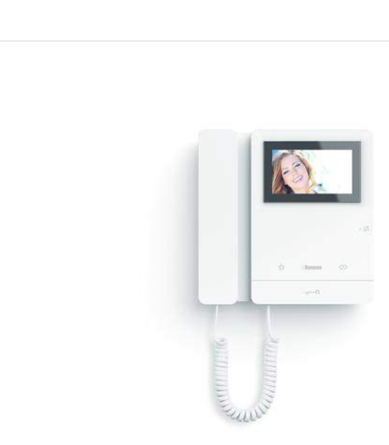 BTICINO 2WIRE - CLASSE100V16M INTERNAL UNIT VIDEO HANDSET WHITE -1YR