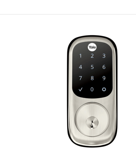 YALE ASSURE KEYED SATIN CHROME WITH YALE HOME APPLE HK 1YR