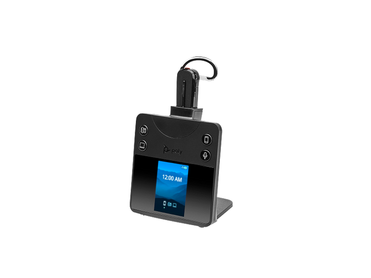 POLY SAVI 8445 OFFICE MS CONVERTIBLE DECT HEADSET USB-A PC/DESKPHONE/MOBILE - SOH ONLY