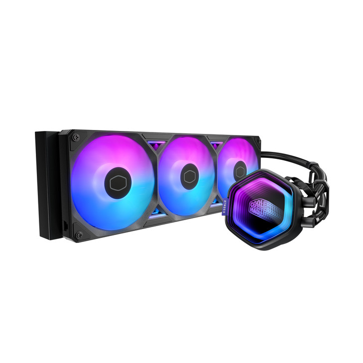 CM MASTERLIQUID ATMOS II PXEL LED COVER 360MM RADIATOR ARGB FAN(3) BLACK 6YR