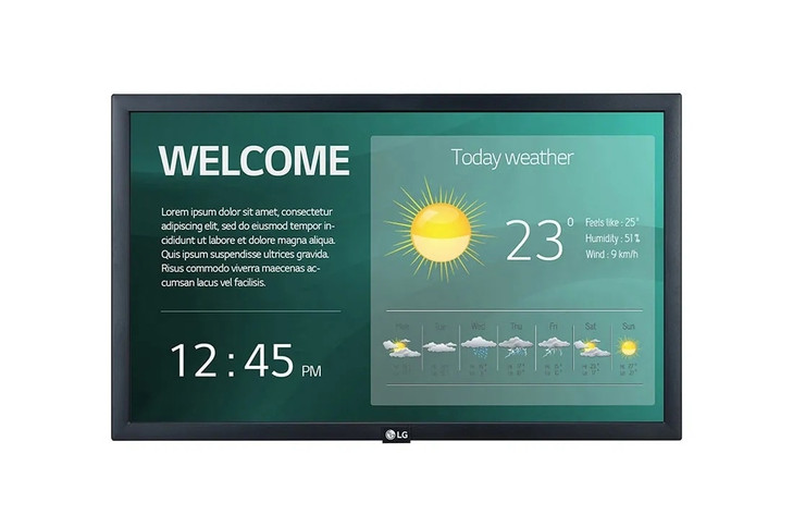 LG DIGITAL DISPLAY (SM3G) 22" FHD 250NITS HDMI LAN PORT/LAND 16H/7D 3YR