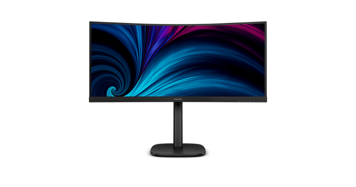 PHILIPS 34" (21:9) CURVE MONITOR WQHD VA HDMI DP USB(5) USB-C LAN KVM H/ADJ 4YR