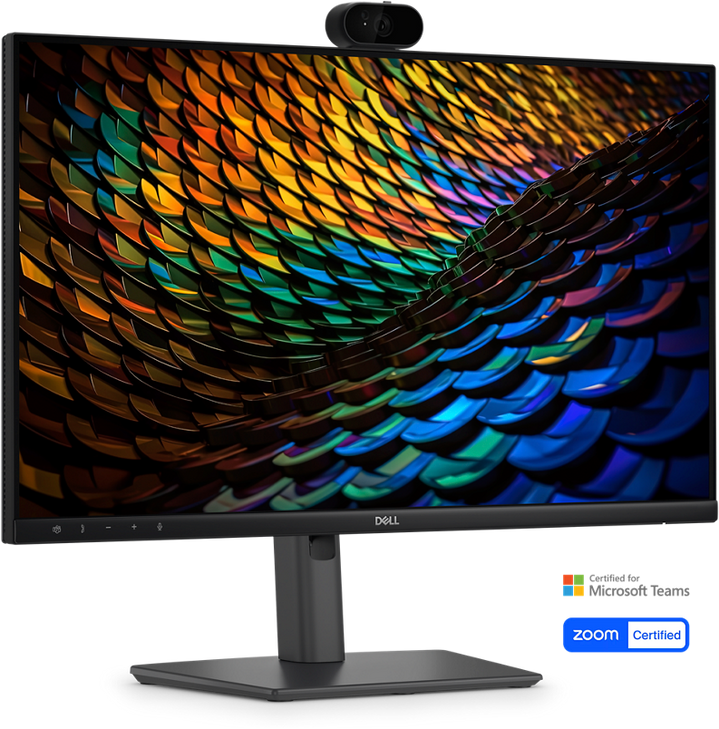 DELL PRO P 23.8" (16:9) FHD IPS HDMI DP(2) USB(3) USB-C HUB H/ADJ PIVOT SPKR W/CAM LAN 3