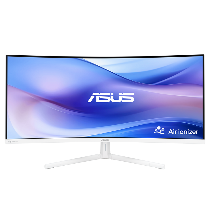 ASUS 34" (21:9) VA UWQHD CURVED 1MS 100Hz DP HDMI USB-C 65W PD H/ADJ WHITE 3YR
