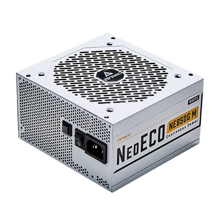 Antec NE 850w 80+ Gold, Fully-Modular, LLC DC, White 1x EPS 8PIN, 120mm Silent Fan, Japanese Caps, ATX Power Supply, PSU, 7 Years Warranty