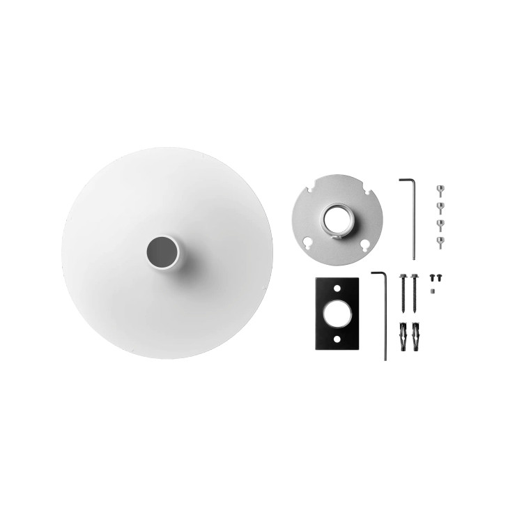 SHURE (A900W-R-PM) POLE MOUNT KIT ROUND WHITE COVER