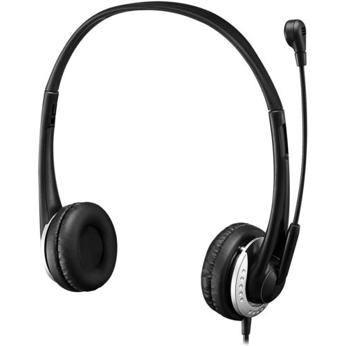 Adesso Xtream P2 Wired Over-the-head, On-ear Stereo Headset - Black - Binaural - Supra-aural - 32 Ohm - 20 Hz to 20 kHz - 180 cm Cable - Noise Cancelling, Omni-directional Microphone - USB