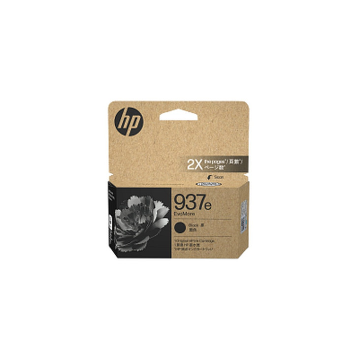 HP 937e EvoMore Black Original Ink Crtg
