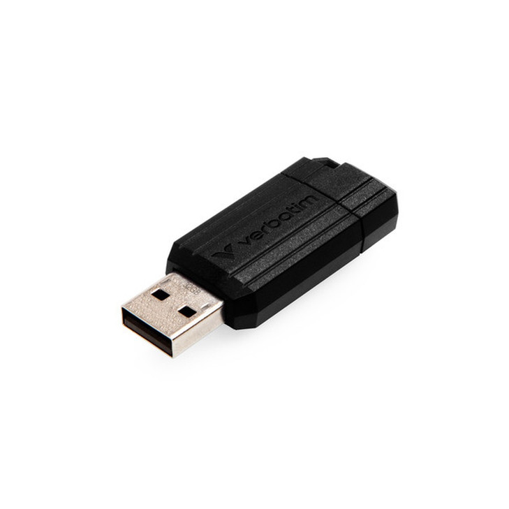 Verbatim PinStripe 32 GB USB Flash Drive - Black - 2 Year Warranty - 1 Each