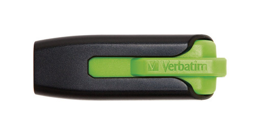 Verbatim Store 'n' Go V3 16 GB USB 3.0 Flash Drive - Green, Black - 1 / Each