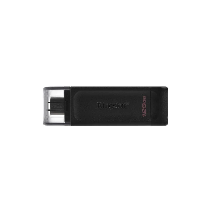 Kingston DataTraveler 70 DT70 128 GB USB 3.2 (Gen 1) Type C Flash Drive - Black