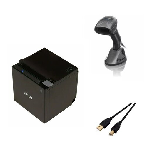 TM-M30III MOBILE POS DIRECT THERMAL PRINTER + GRYPHON I GD4520, KIT, 2D MPIXEL IMAGER, USB-ONLY, BLACK
