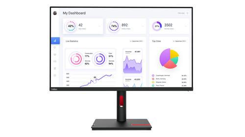 ThinkVision T32p-30 31.5 UHD monitor IPS 3840 x 2160 16:9 Anti-Glare DP/HDMI/USB-C input# Audio out  4xUSB3.2 Gen1 hub Height Adj/Tilt/Swivel/Pivot 3Y warranty