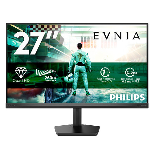 PHILIPS EVNIA 27M2N3500PF 27IN 0.3MS 260Hz QHD (2560x1440) IPS Gaming Monitor 300nits HDMI2.0 DP1.4 2x2W Speakers 3.5mm Jack VESA