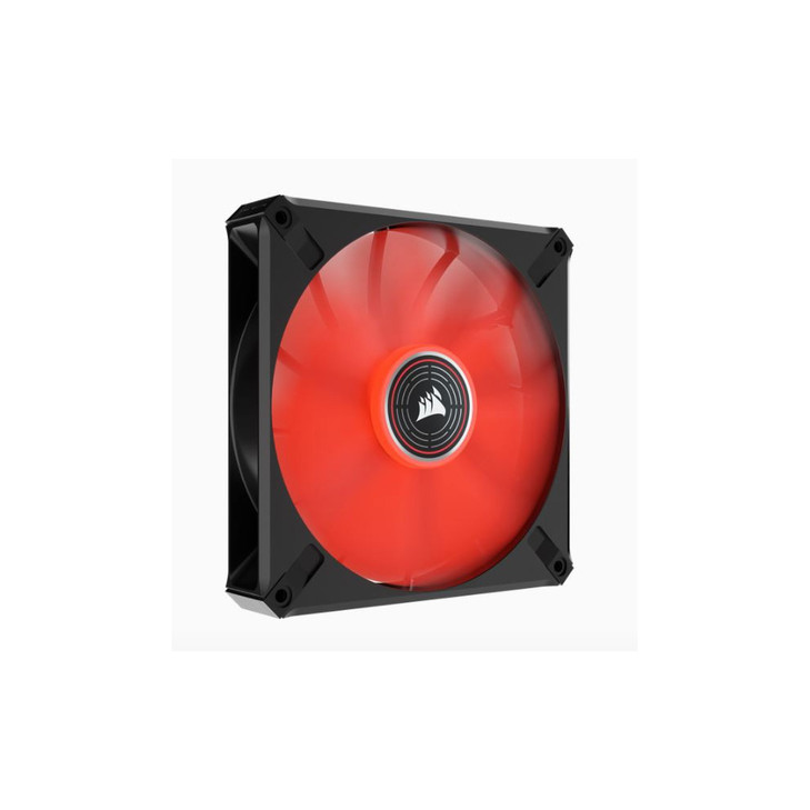 Corsair ML ELITE Series, ML140 LED ELITE, 140mm Magnetic Levitation Red LED Fan with AirGuide, Single Pack