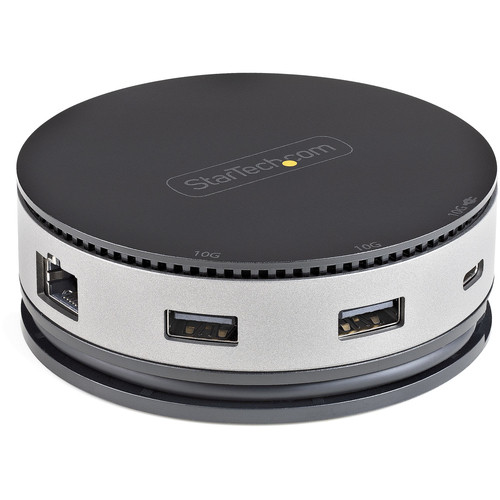 StarTech.com USB C Multiport Adapter - USB Type-C 10Gbps Mini Dock 4K 60Hz HDMI/DisplayPort/1080p VGA - 75W PD Passthrough, USB Hub & GbE - 3 x USB Ports - USB Type-C - Network (RJ-45) - HDMI - VGA - DisplayPort - Thunderbolt - Wired - Windows 11, Windows 10, Windows 8.1, Mac OS X 10.12 Sierra, Mac OS X 10.13 High Sierra, Mac OS X 10.14 Mojave, Mac OS X 10.15 Catalina, Mac OS X 11.0 Big Sur, Mac OS X 12.0 Monterey, Mac OS X 13.0 Ventura, ChromeOS, ...