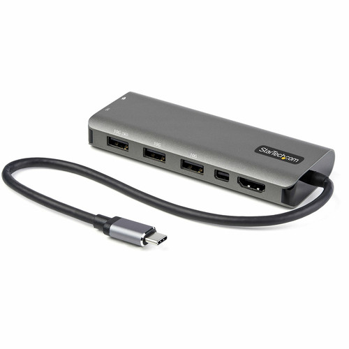StarTech.com USB 3.1 (3.1 Gen 2) Type C Docking Station for Monitor, Workstation - 100 W - 1 Displays Supported - 4K - 4096 x 2160 - 3 x USB Ports - 1 x USB Type-A Ports - USB Type-A - 1 x USB Type-C Ports - USB Type-C - 1 x HDMI Ports - HDMI - Mini DisplayPort - Thunderbolt - Wired - macOS 14, Windows 8.1, Windows 10, Windows 11, Mac OS X 10.13 High Sierra, Mac OS X 10.15 Catalina, Mac OS X 11.0 Big Sur, Mac OS X 12.0 Monterey, Mac OS X 13.0 Ventura, Ubuntu 18.04, Ubuntu 20.04, ...