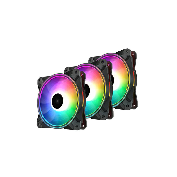 DeepCool CF120 PLUS 3 in 1 (3-Pack) Customisable Addressable RGB LED Lighting 3 PACK