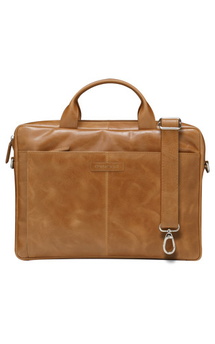 Amalienborg Handmade Leather laptop breifcase protective interior for your computer & plenty of pockets 15in Brown