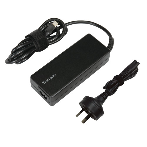 Targus APA108AU 100 W AC Adapter - TAA Compliant - For Notebook, Tablet PC, Smartphone, USB Type C Device - Black