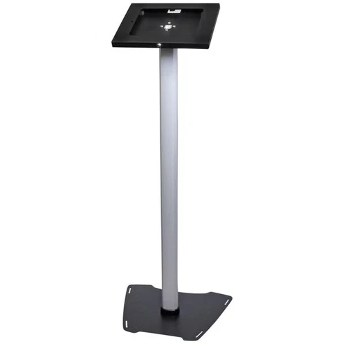 StarTech.com Secure Tablet Floor Stand - Security lock protects your tablet from theft and tampering - Supports iPad and other 9.7" tablets - Fixed Height of approx. 42" (1060 mm) - Built-in cable management - Covered Home button - Up to 24.6 cm (9.7") Screen Support - 1.50 kg Load Capacity - 105.9 cm Height x 40.9 cm Width - Floor - Plastic, Steel, Aluminium - Black, Silver